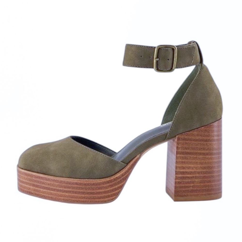 House of Harlow 1960 Tanner Mary Jane Block Heel Platform Shoes